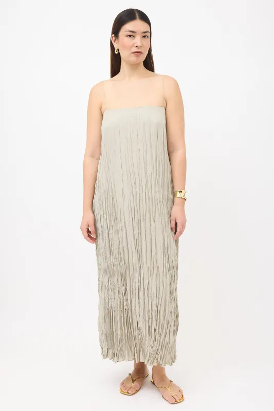 Silk Crinkled Dress made by Toteme