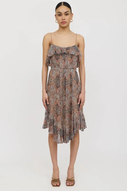 Paisley Gathered Dress sold by VSP Consignment