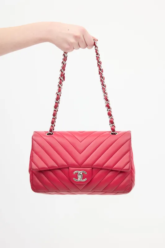 2009 Quilted Chevron Medium Flap Bag made by Chanel