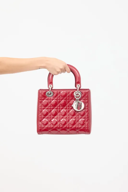 2012 Patent Leather Medium Lady Dior Bag made by Dior