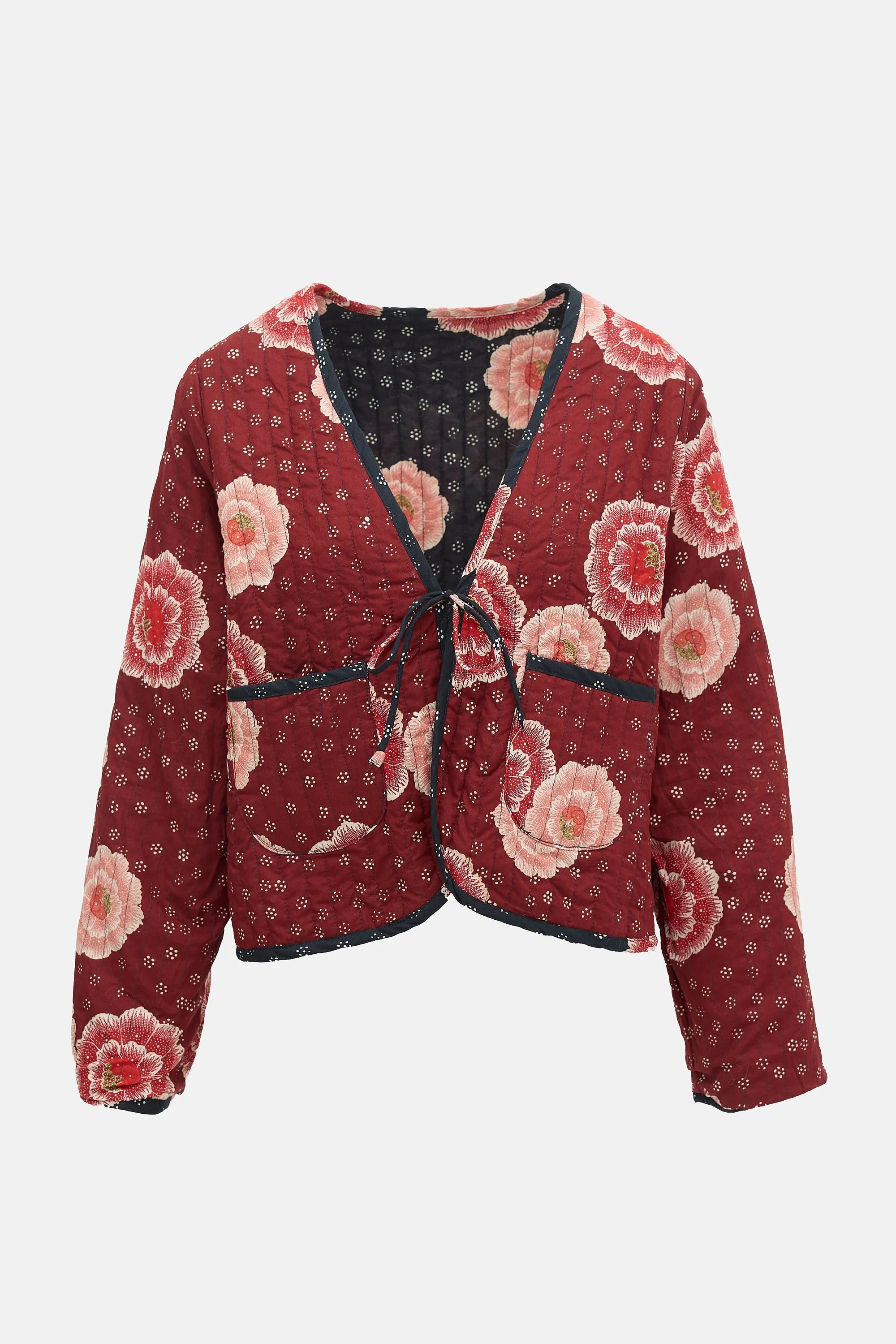 Floral Quilted Reversible Jacket sold by VSP Consignment