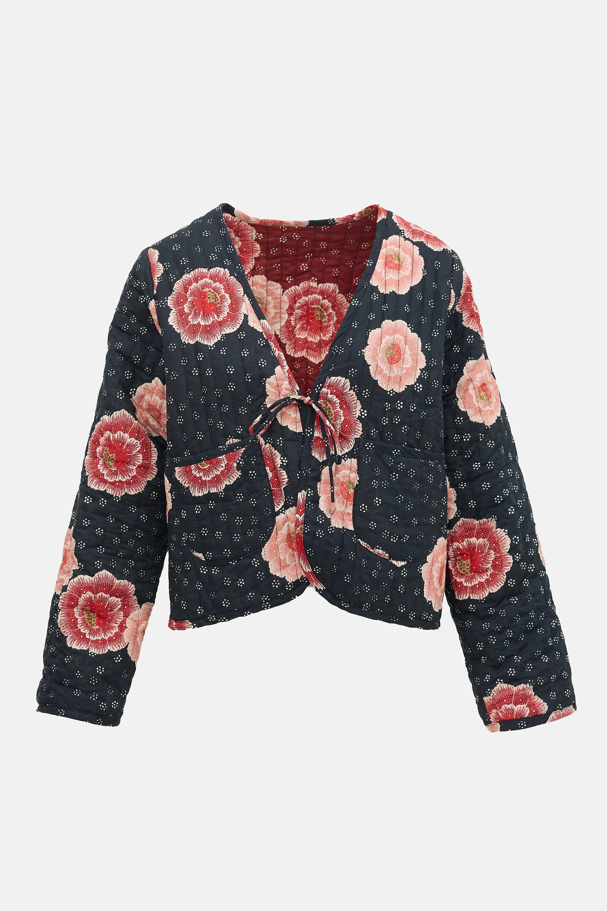 Floral Quilted Reversible Jacket sold by VSP Consignment product image thumbnail 2