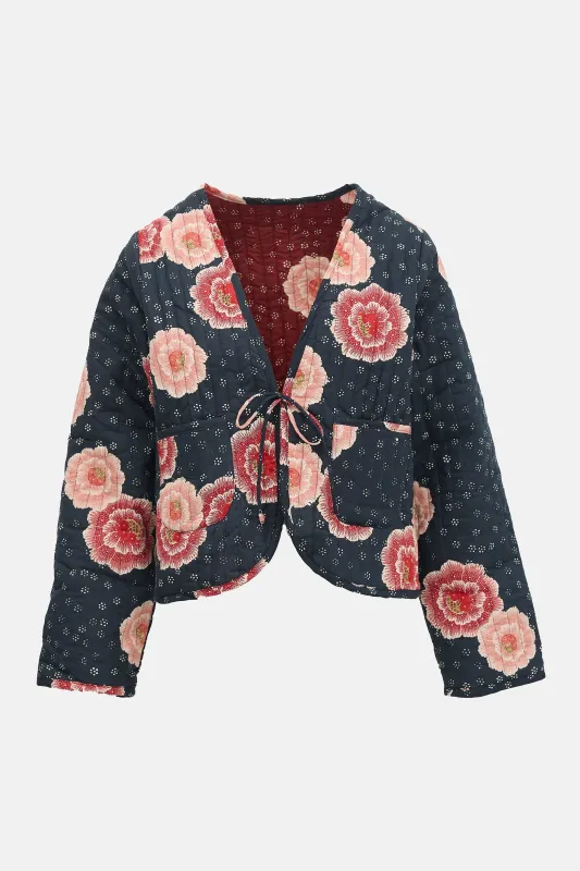 Floral Quilted Reversible Jacket made by Natalie Martin
