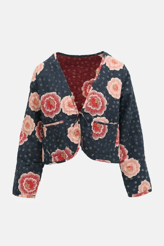 Floral Quilted Reversible Jacket made by Natalie Martin