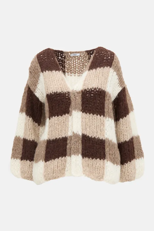 Wool Patchwork Cardigan sold by VSP Consignment