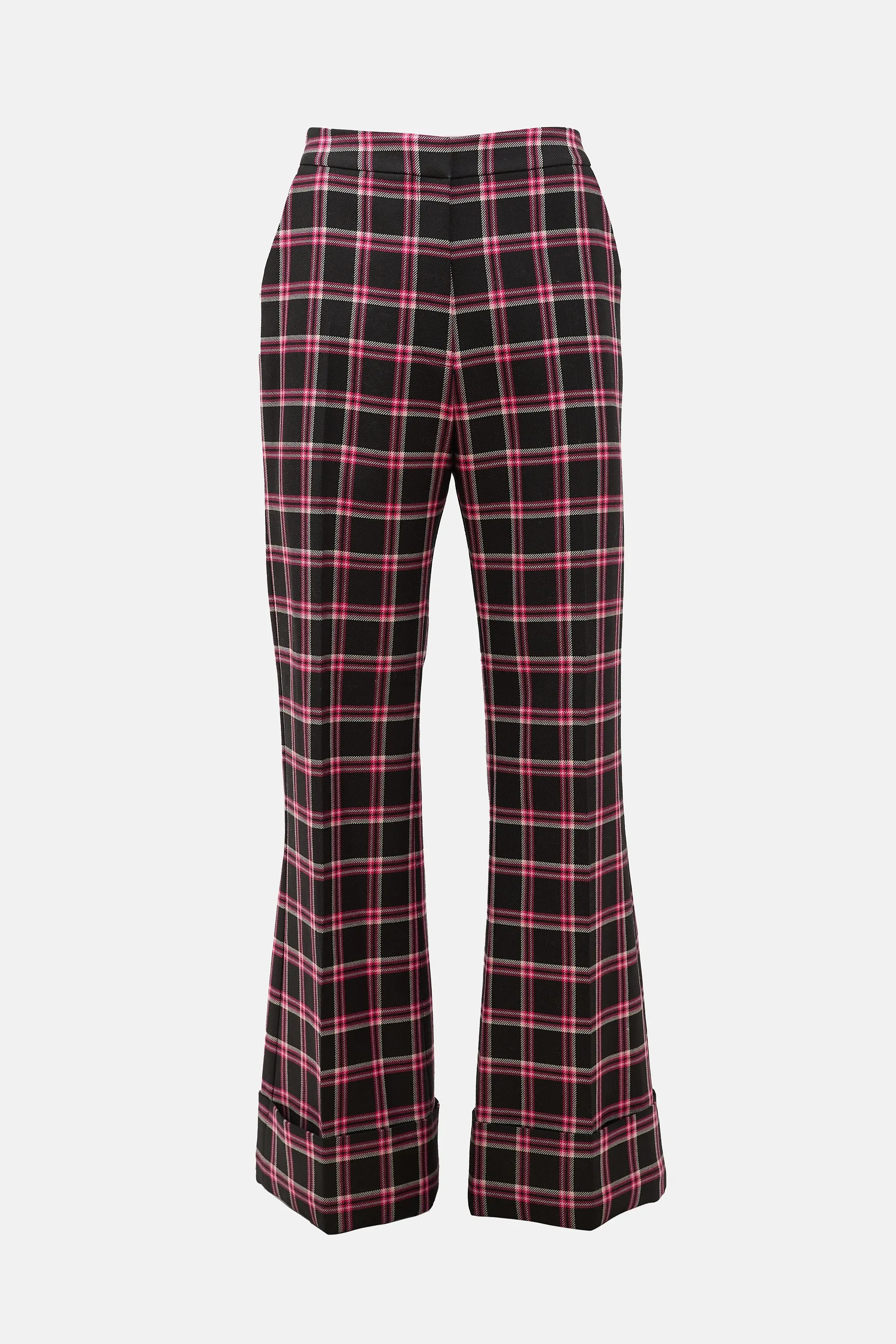 Wool Plaid Cuffed Trouser sold by VSP Consignment