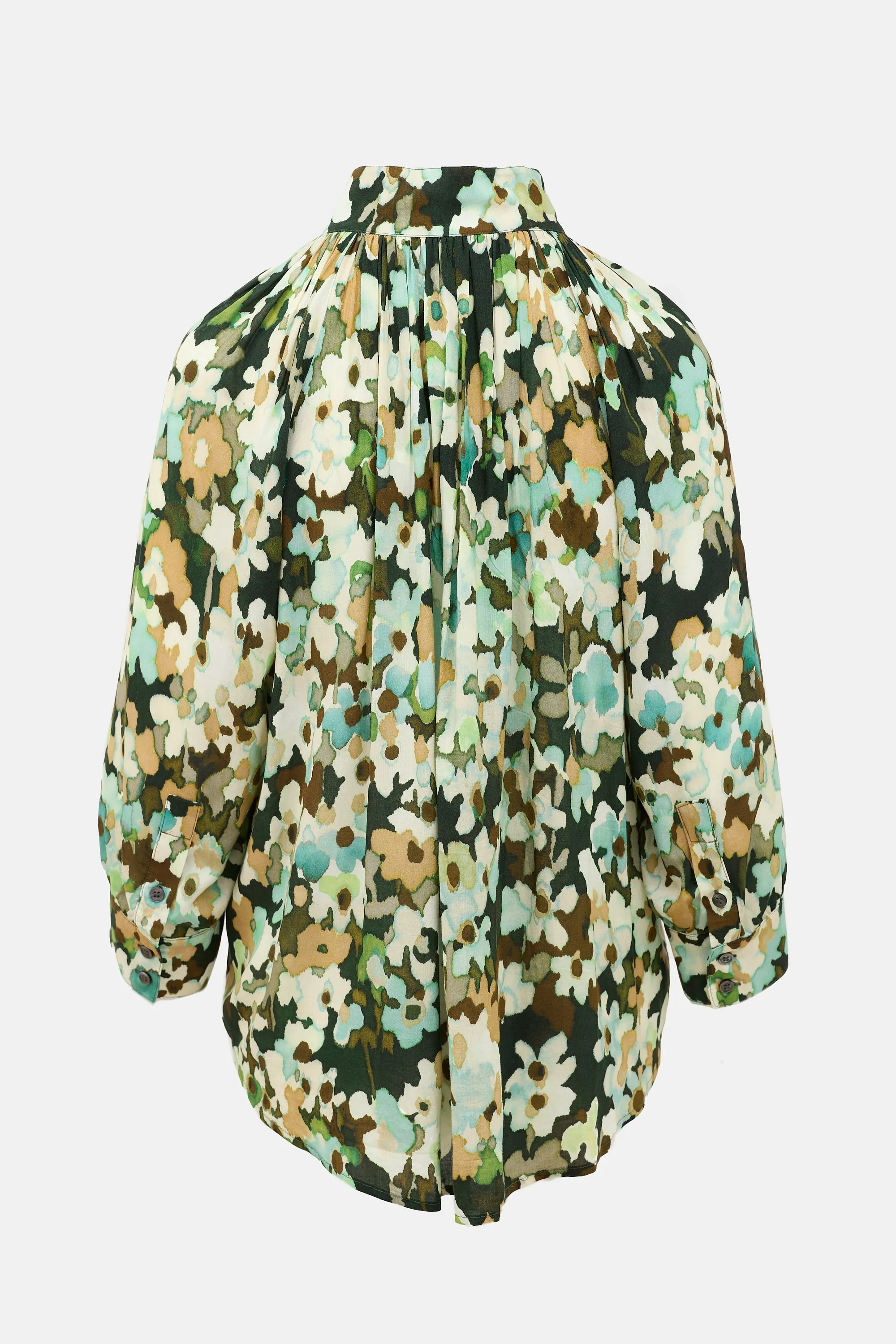 Forest Floral Gathered Blouse sold by VSP Consignment product image thumbnail 2