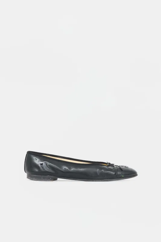 Patent CC Ballet Flat sold by VSP Consignment