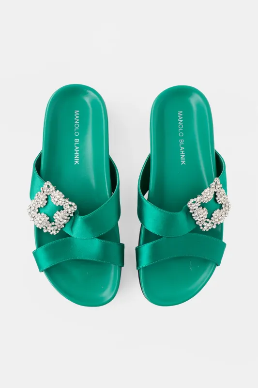 Satin Chilanghi Embellished Sandal sold by VSP Consignment