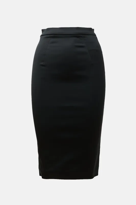 Satin Pencil Skirt sold by VSP Consignment