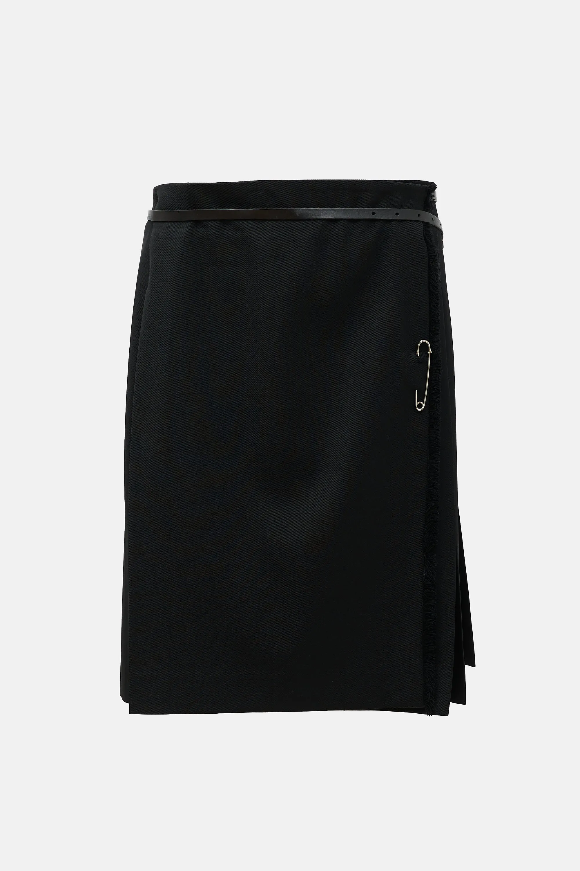 Wool Pleated Wrap Skirt sold by VSP Consignment