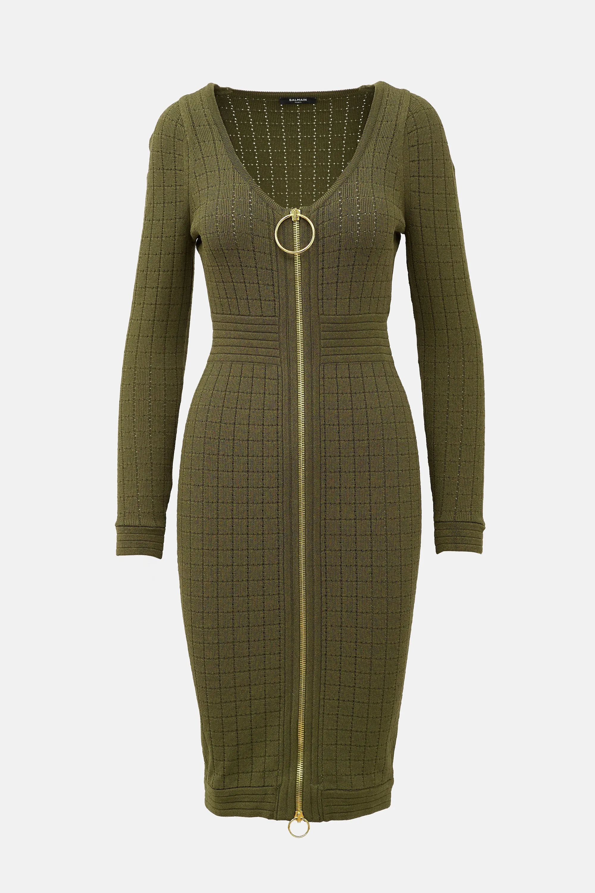 Pointelle Knit Zip Dress sold by VSP Consignment