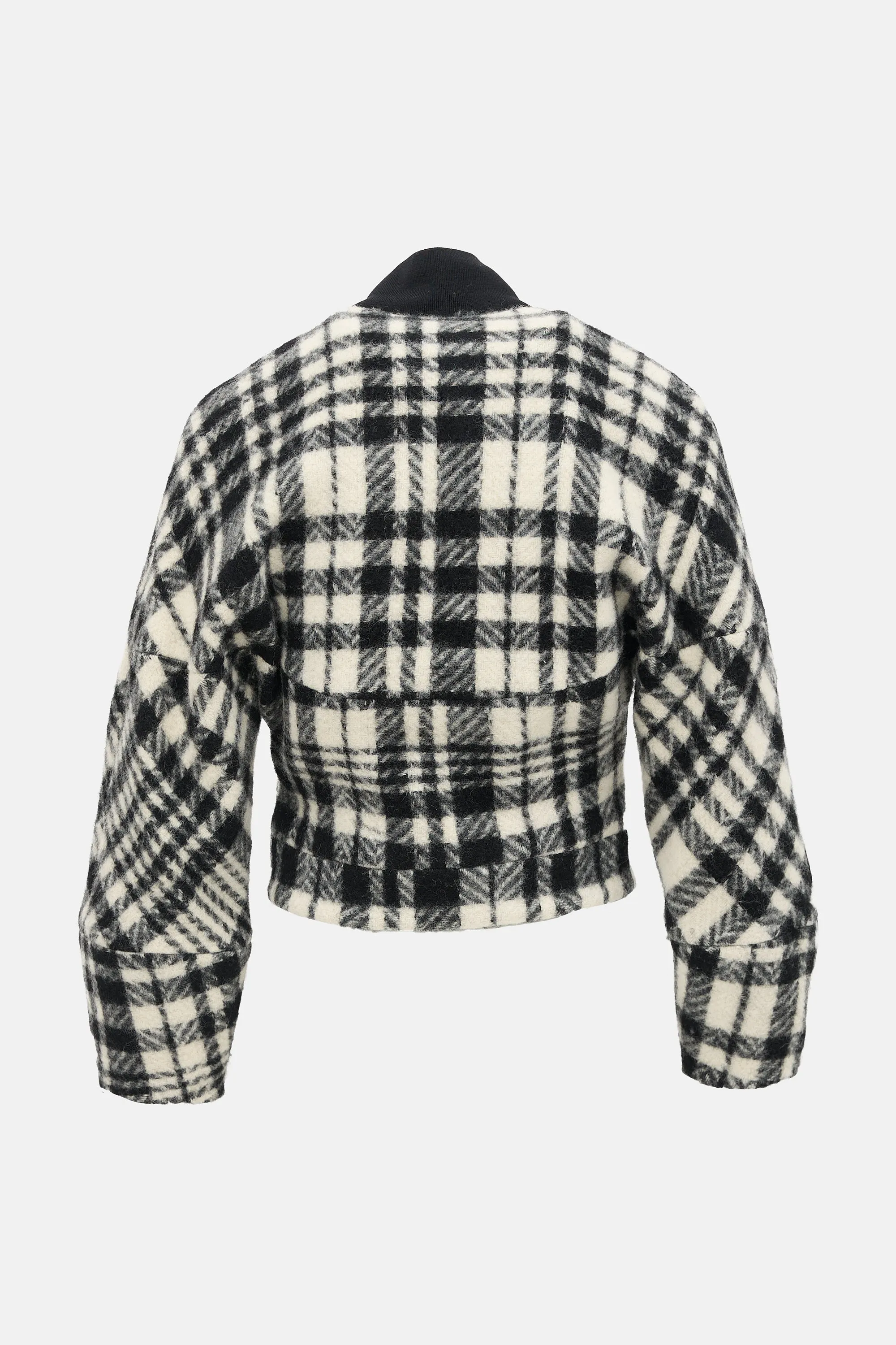 Wool Plaid Bomber Jacket sold by VSP Consignment product image thumbnail 2