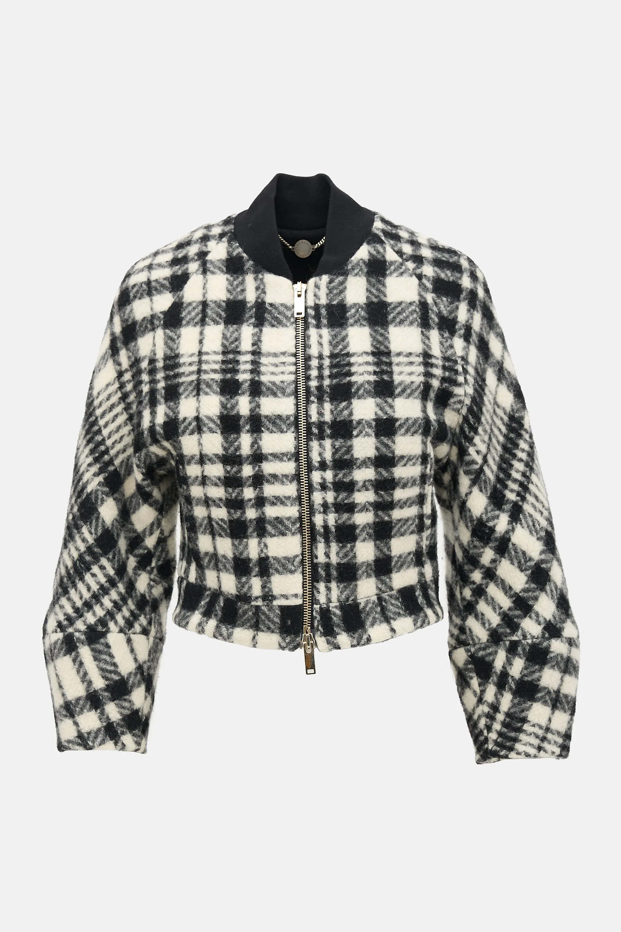 Wool Plaid Bomber Jacket sold by VSP Consignment