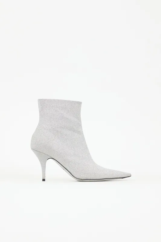 Glitter Knife Ankle Boot made by Balenciaga