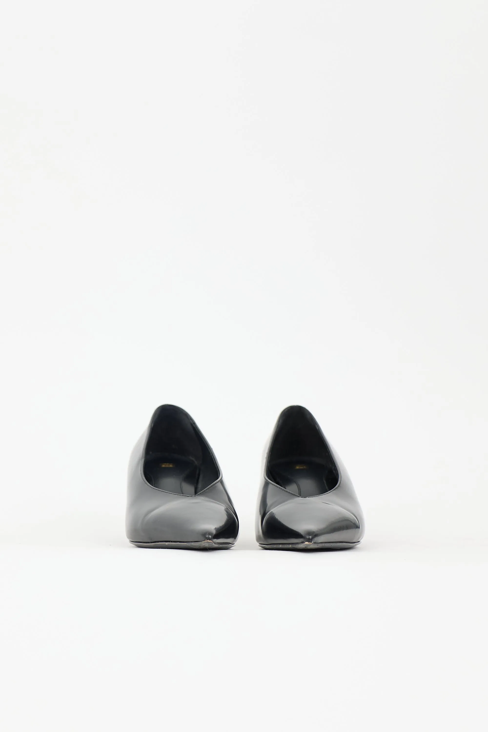 Leather The Wedge Pump sold by VSP Consignment product image thumbnail 3