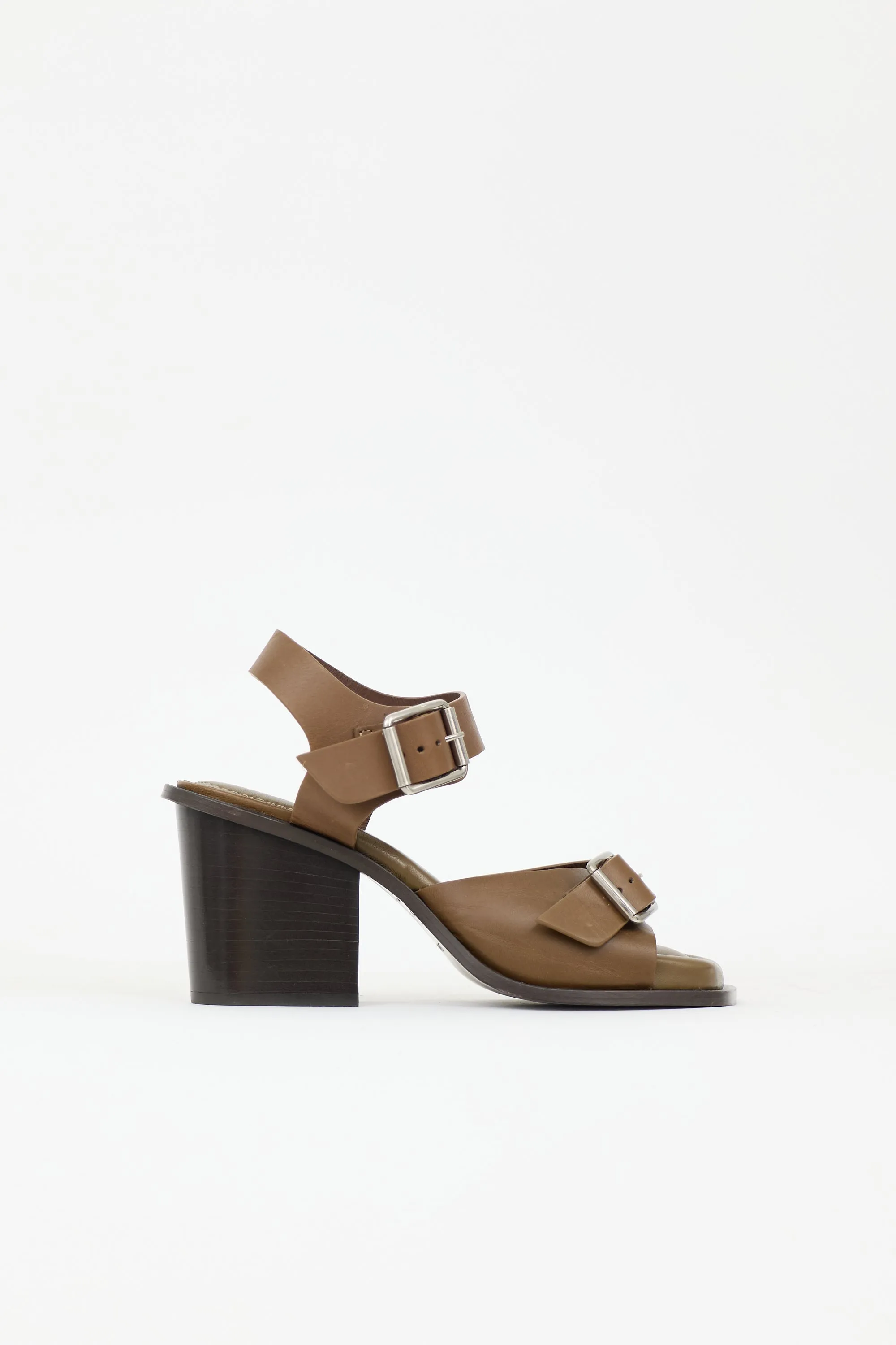 Leather Buckle Sandal sold by VSP Consignment