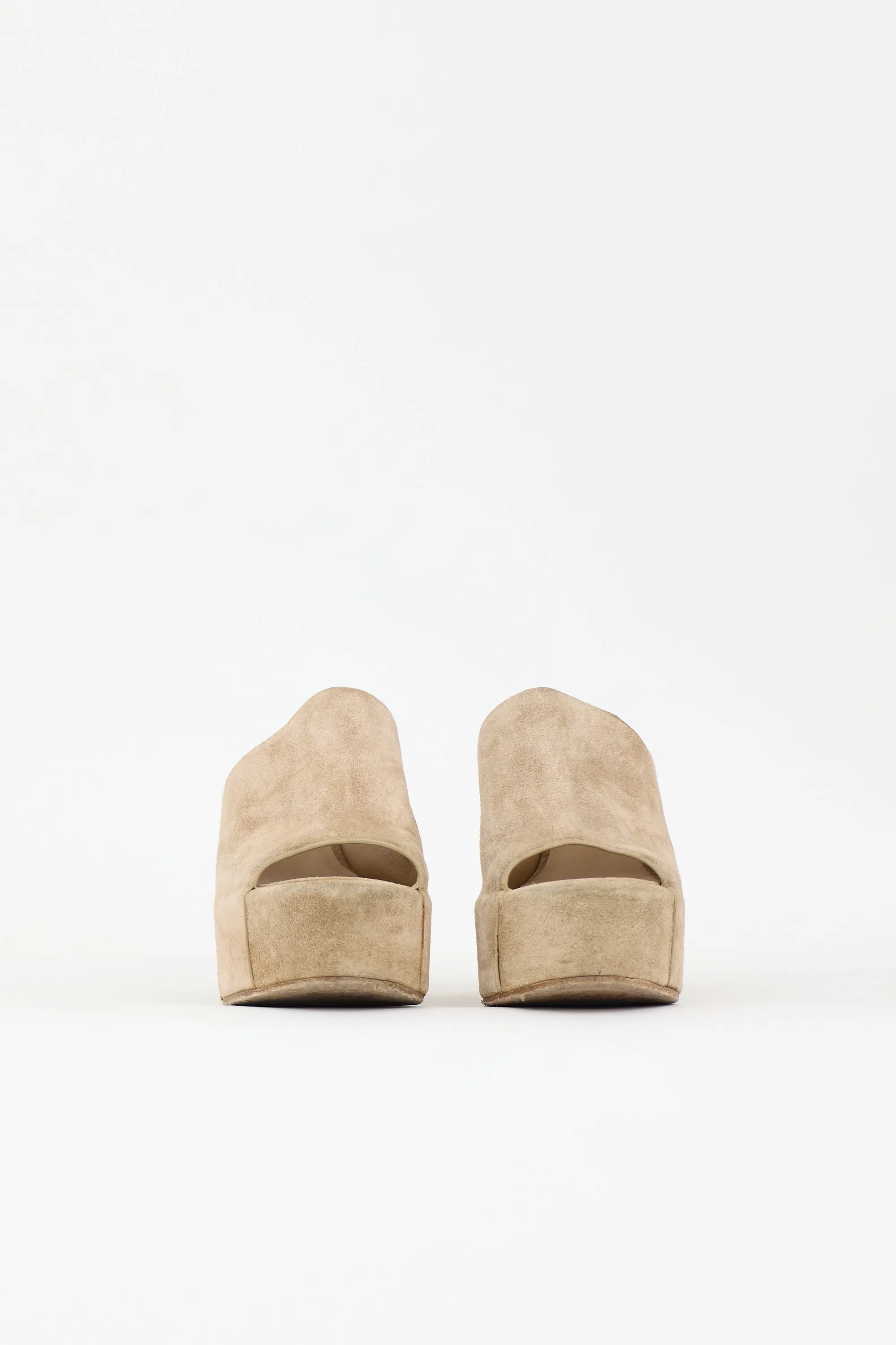 Suede Ares Platform Mule sold by VSP Consignment product image thumbnail 3