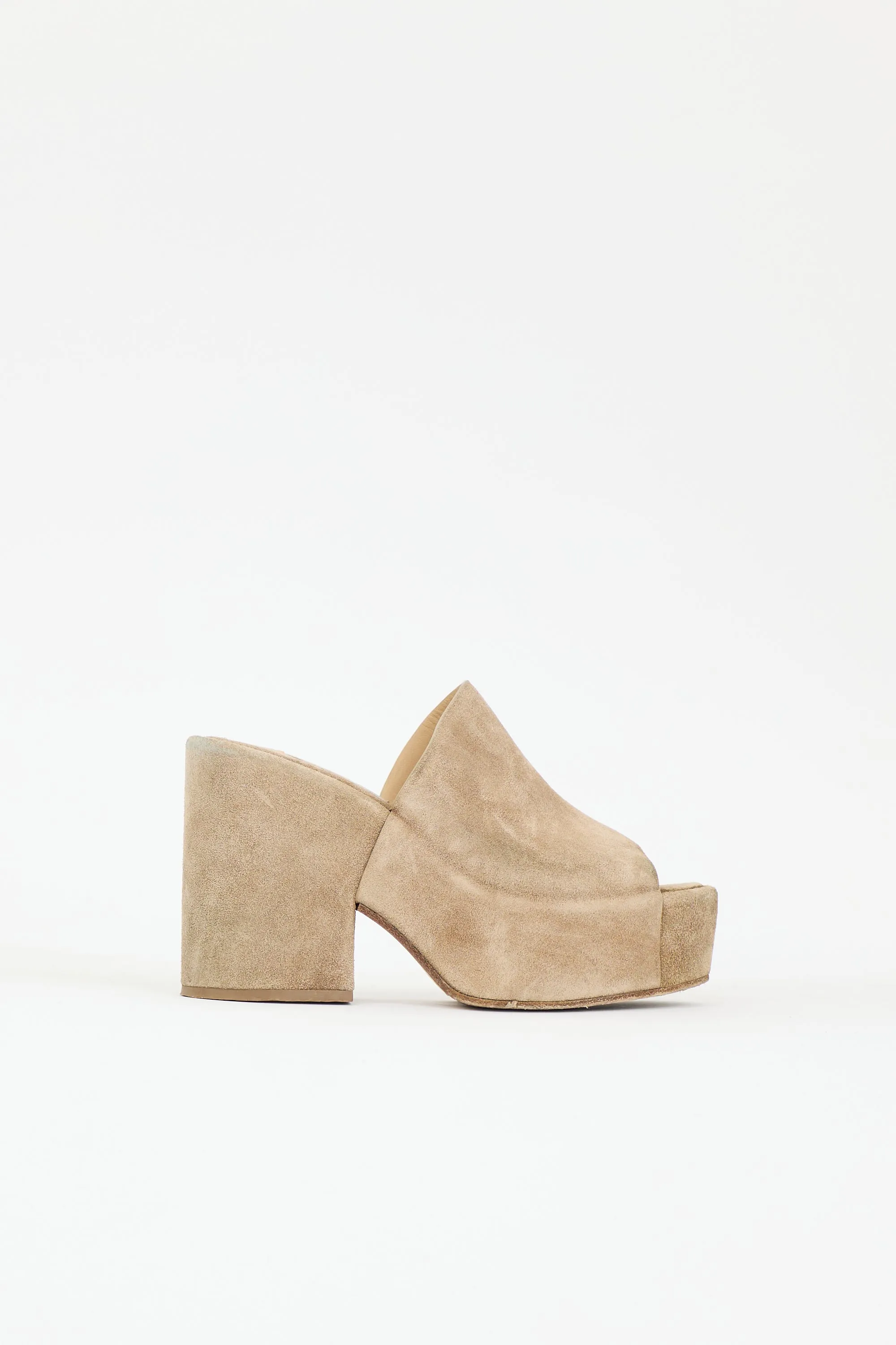 Suede Ares Platform Mule sold by VSP Consignment