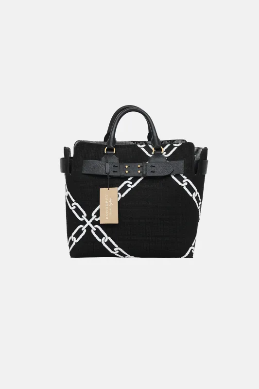 Woven Belt Tote Bag made by Burberry