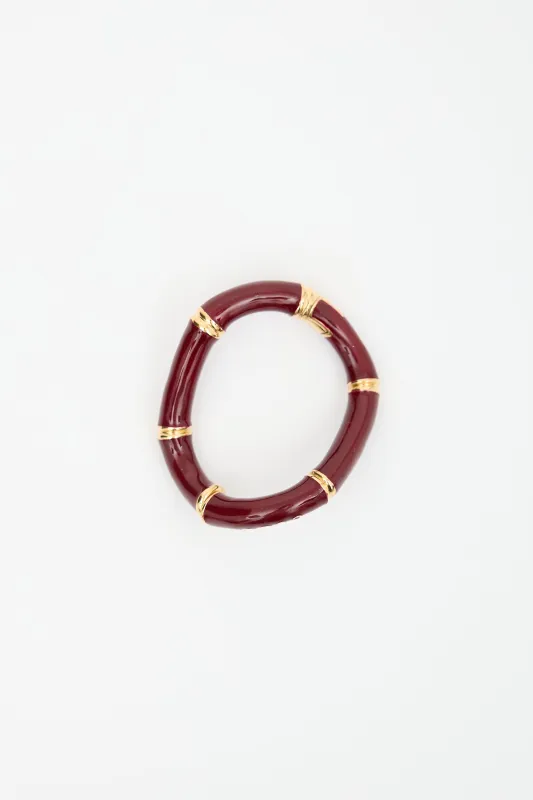 Spring 2025 Enamelled Bamboo Bracelet made by VSP Consignment
