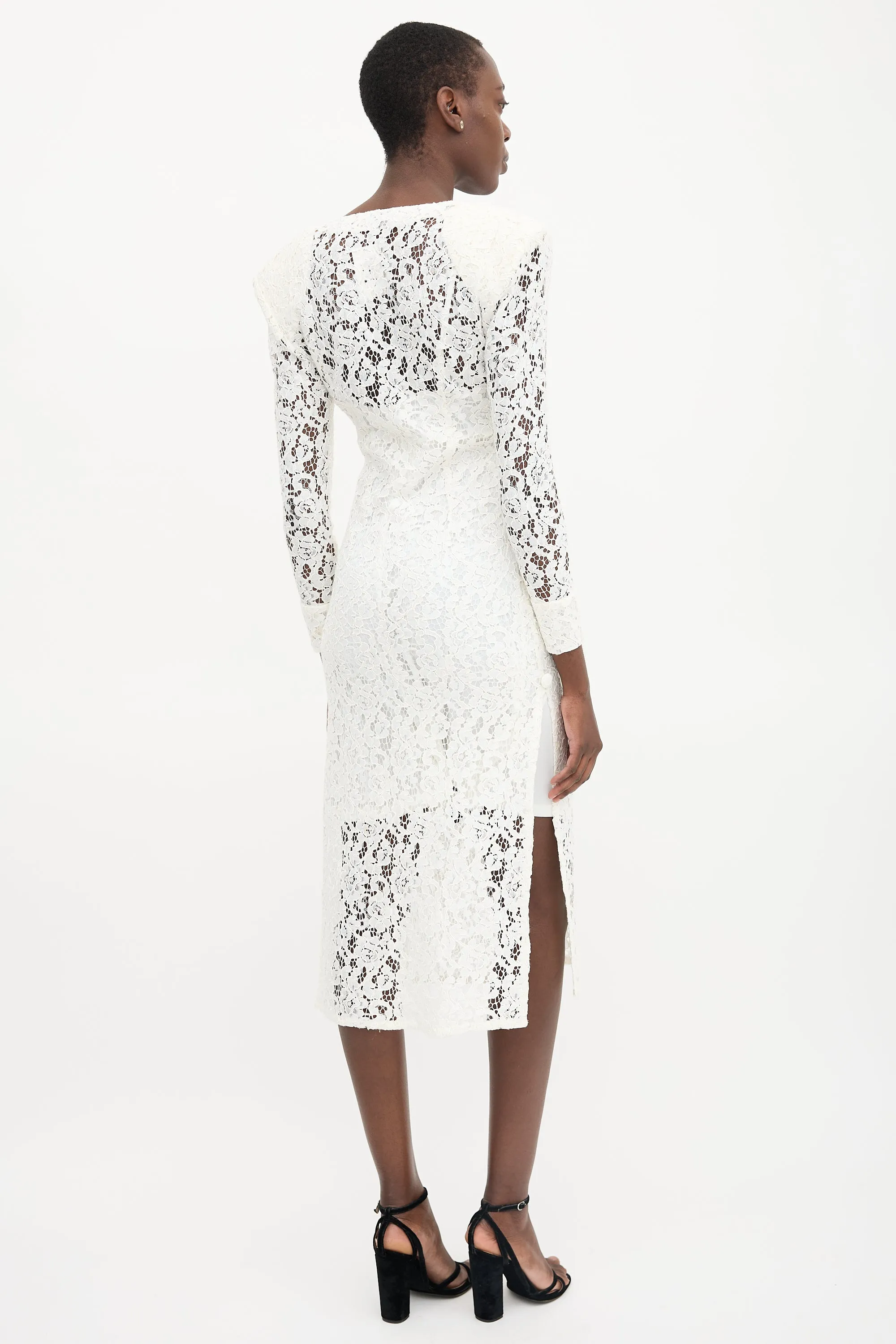 FW 2020 Lace Button Front Dress sold by VSP Consignment product image thumbnail 4