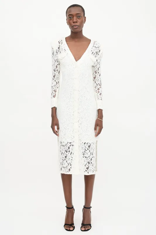 FW 2020 Lace Button Front Dress sold by VSP Consignment