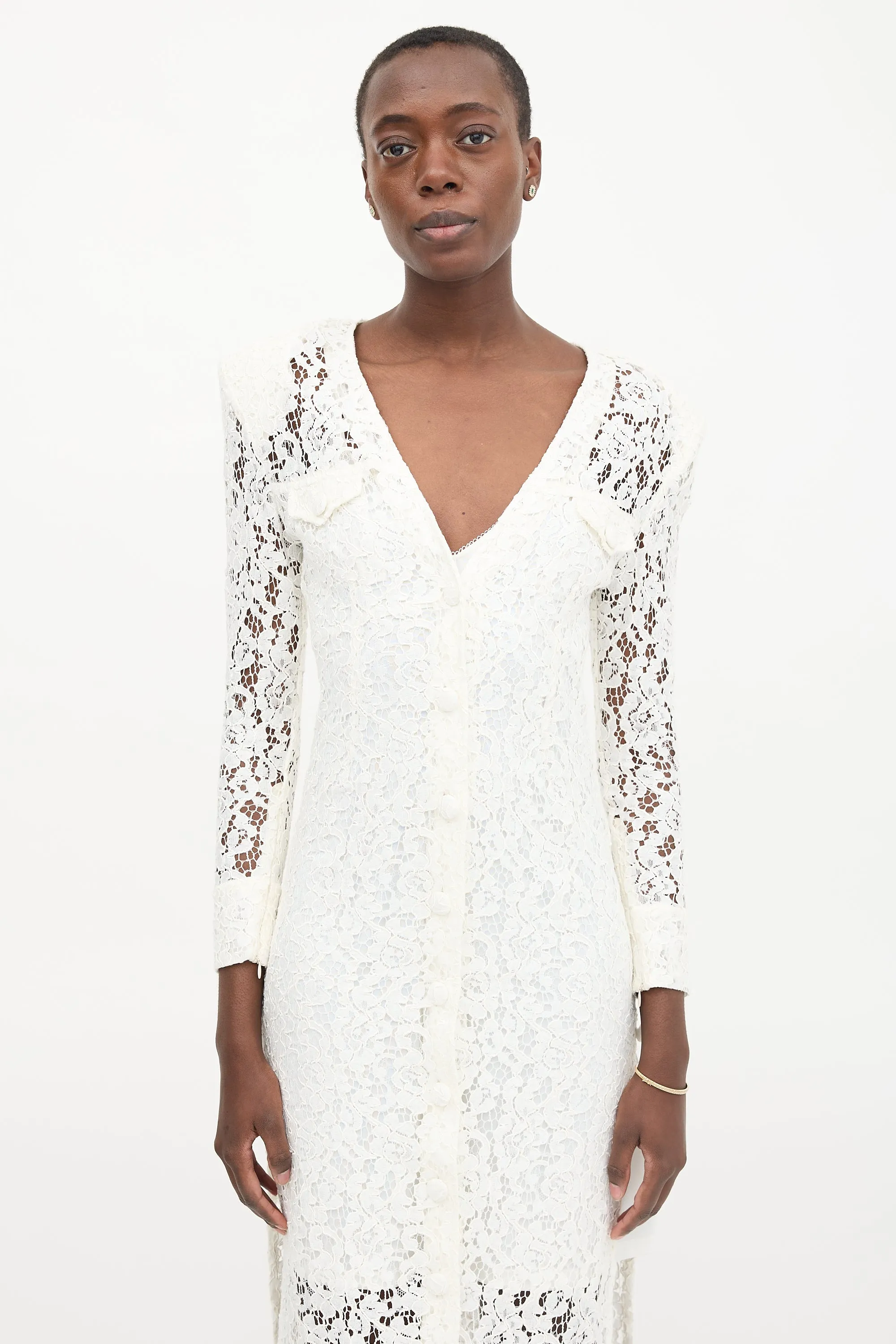 FW 2020 Lace Button Front Dress sold by VSP Consignment product image thumbnail 2