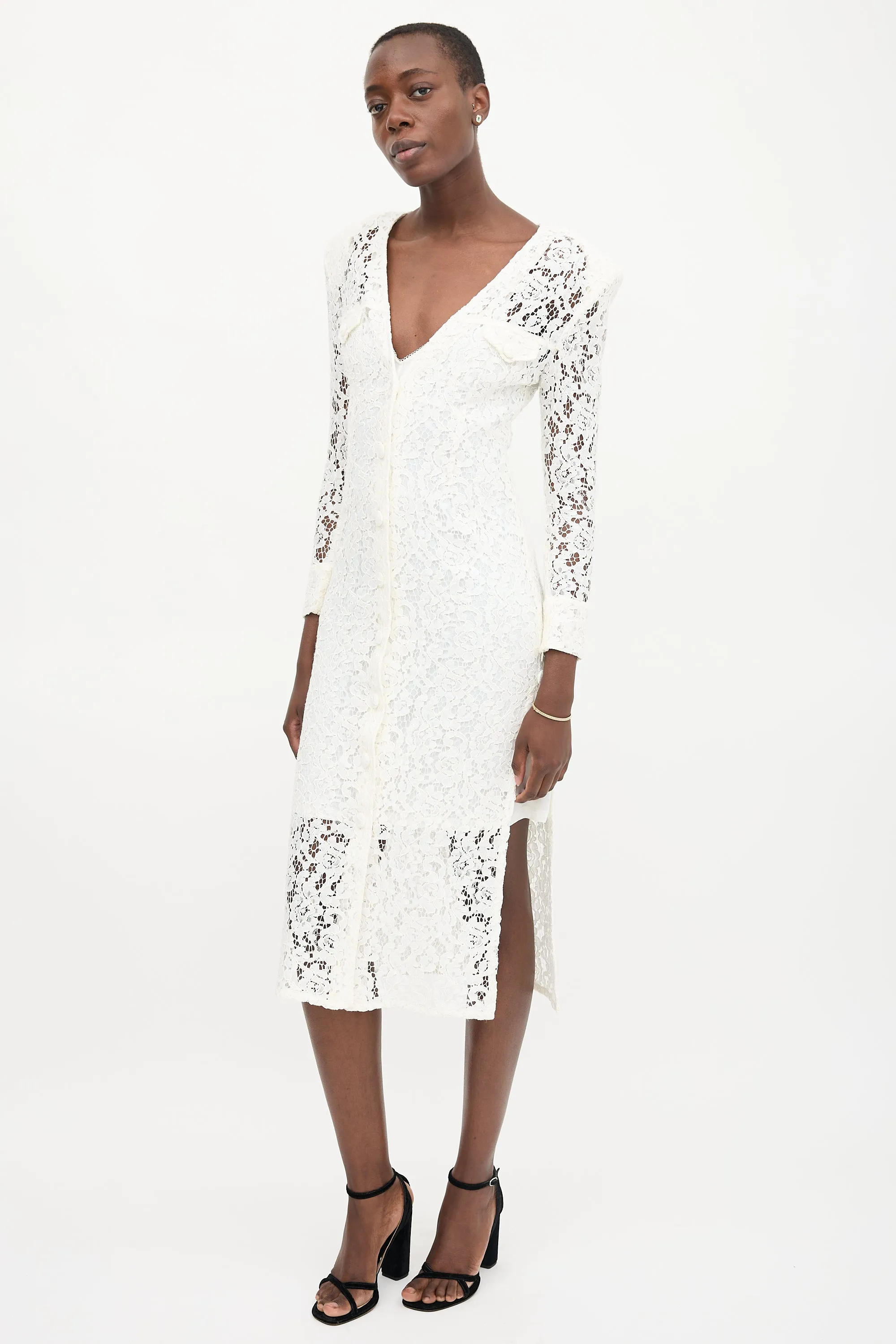 FW 2020 Lace Button Front Dress sold by VSP Consignment product image thumbnail 3