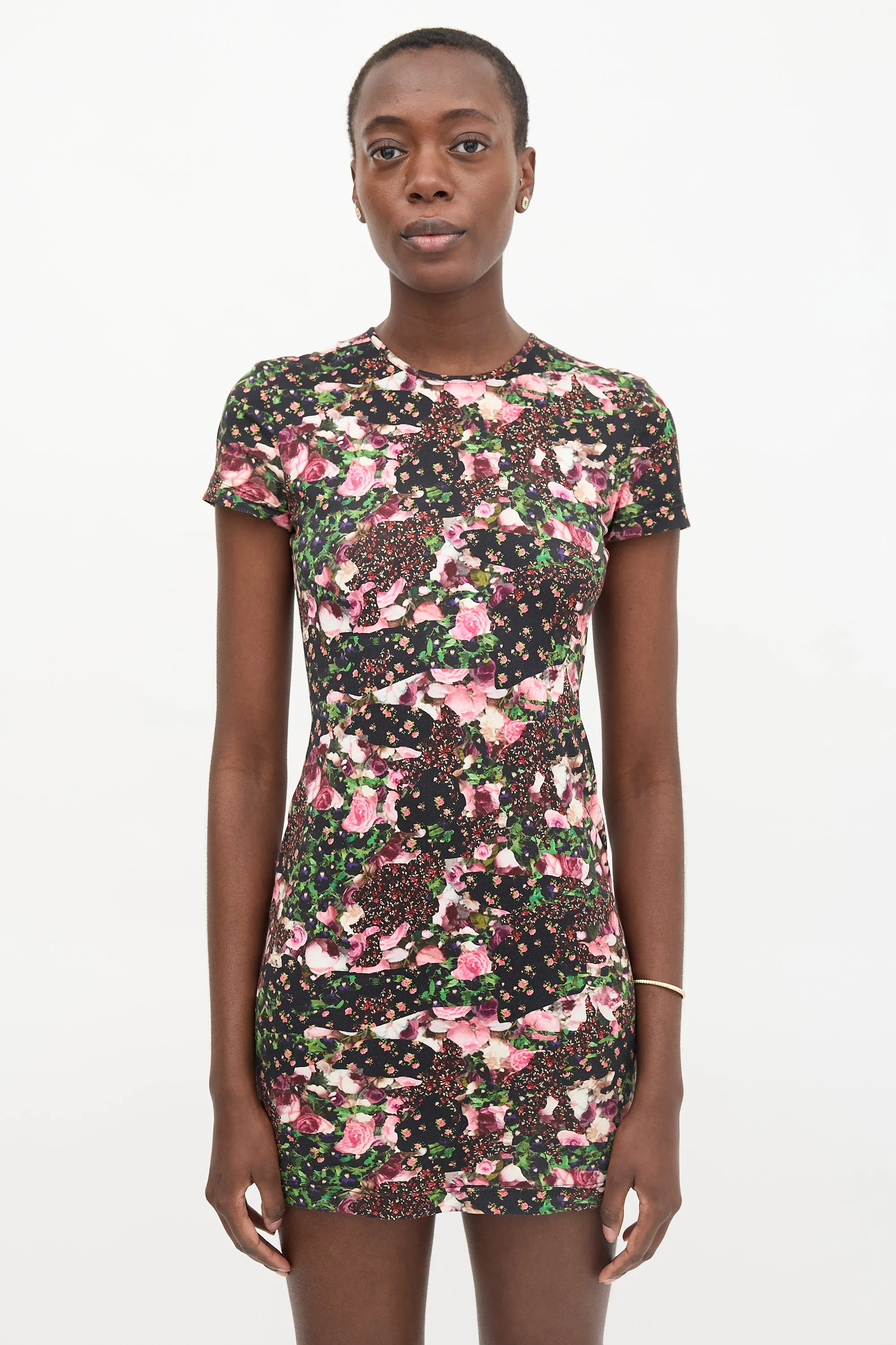 Abstract Floral Mini Dress sold by VSP Consignment