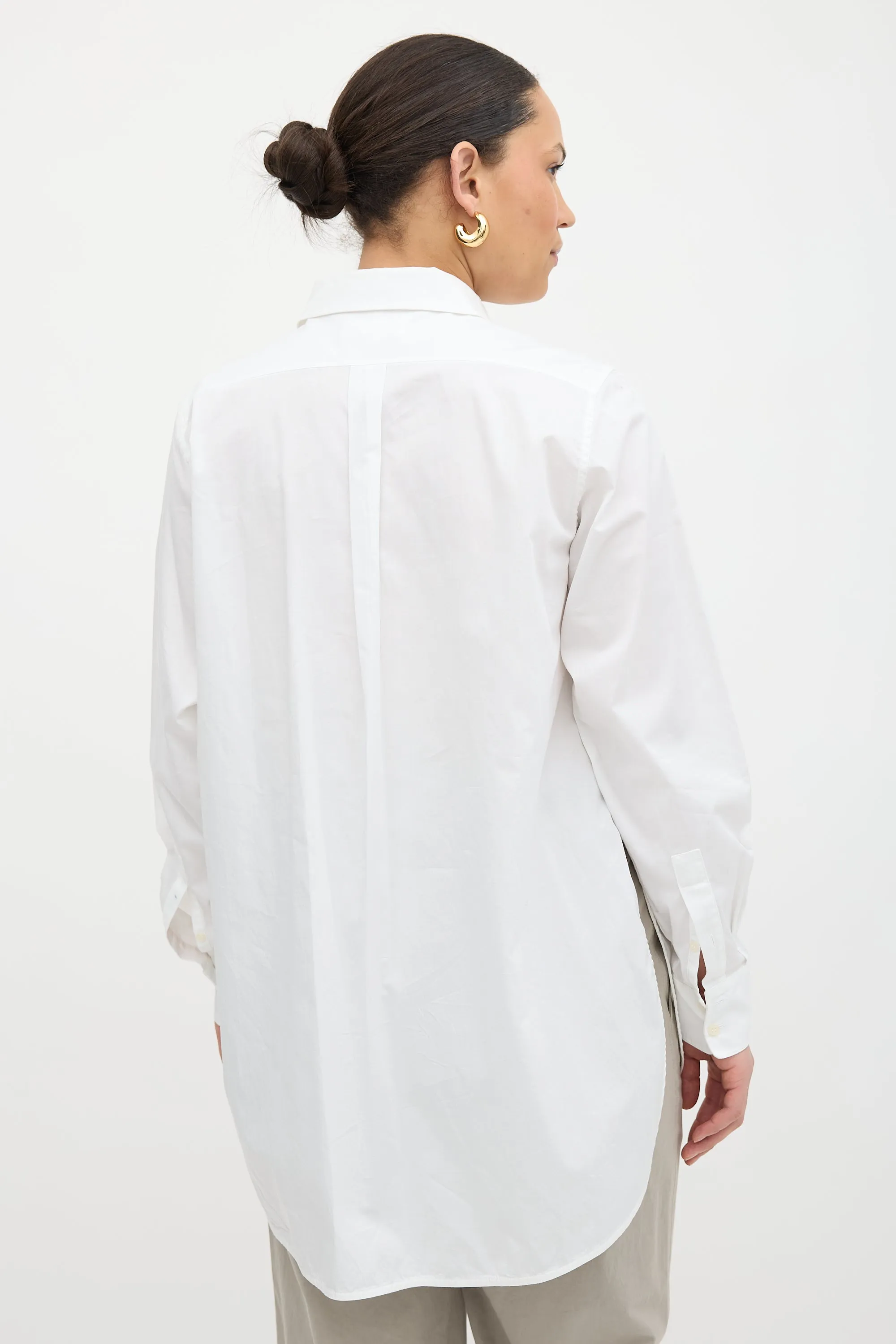 Pleated Bib Shirt sold by VSP Consignment product image thumbnail 4