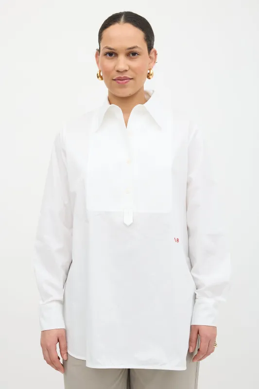 Pleated Bib Shirt made by Victoria Beckham