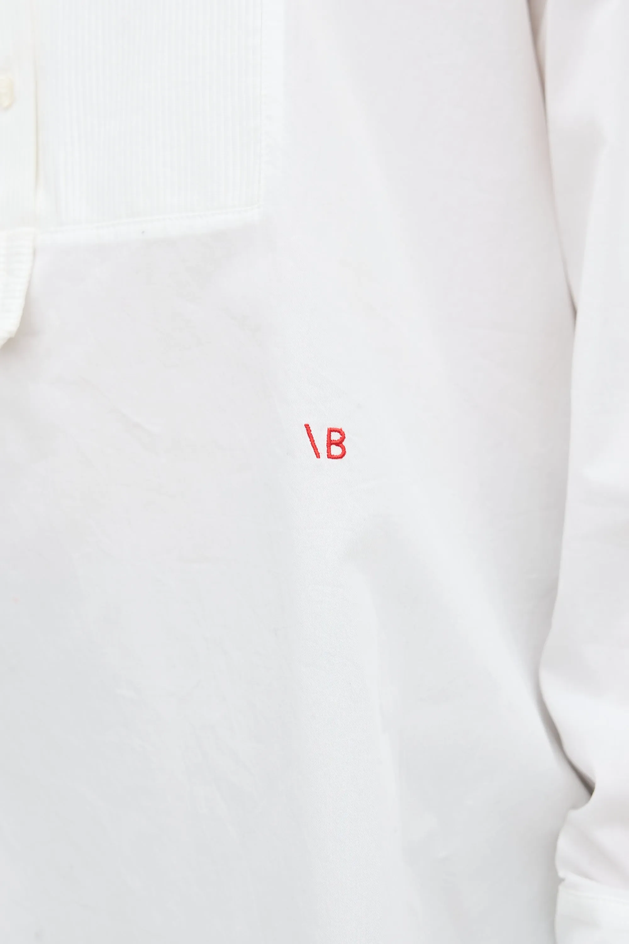 Pleated Bib Shirt sold by VSP Consignment product image thumbnail 5