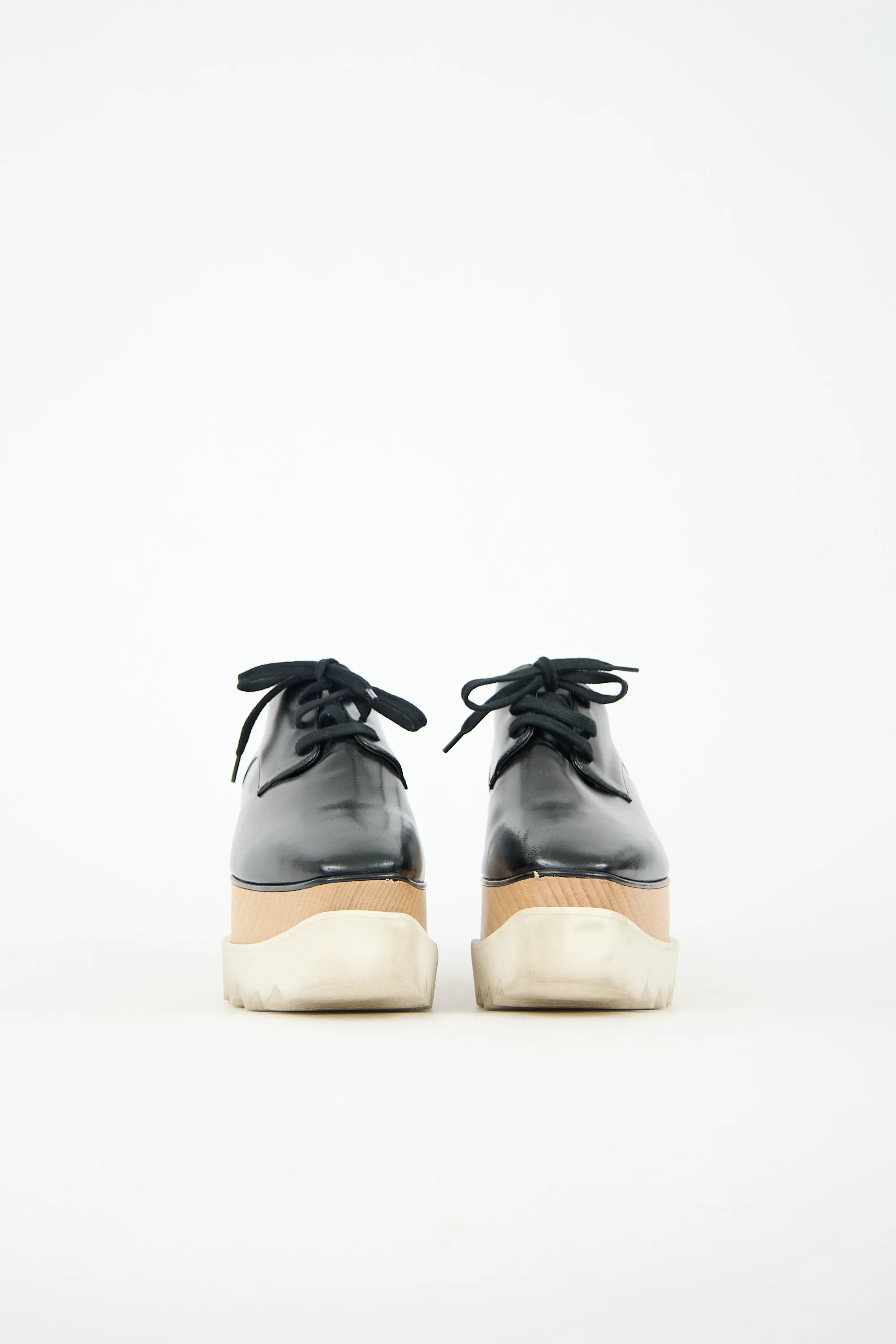 Faux Leather Elyse Platform Derby sold by VSP Consignment product image thumbnail 3