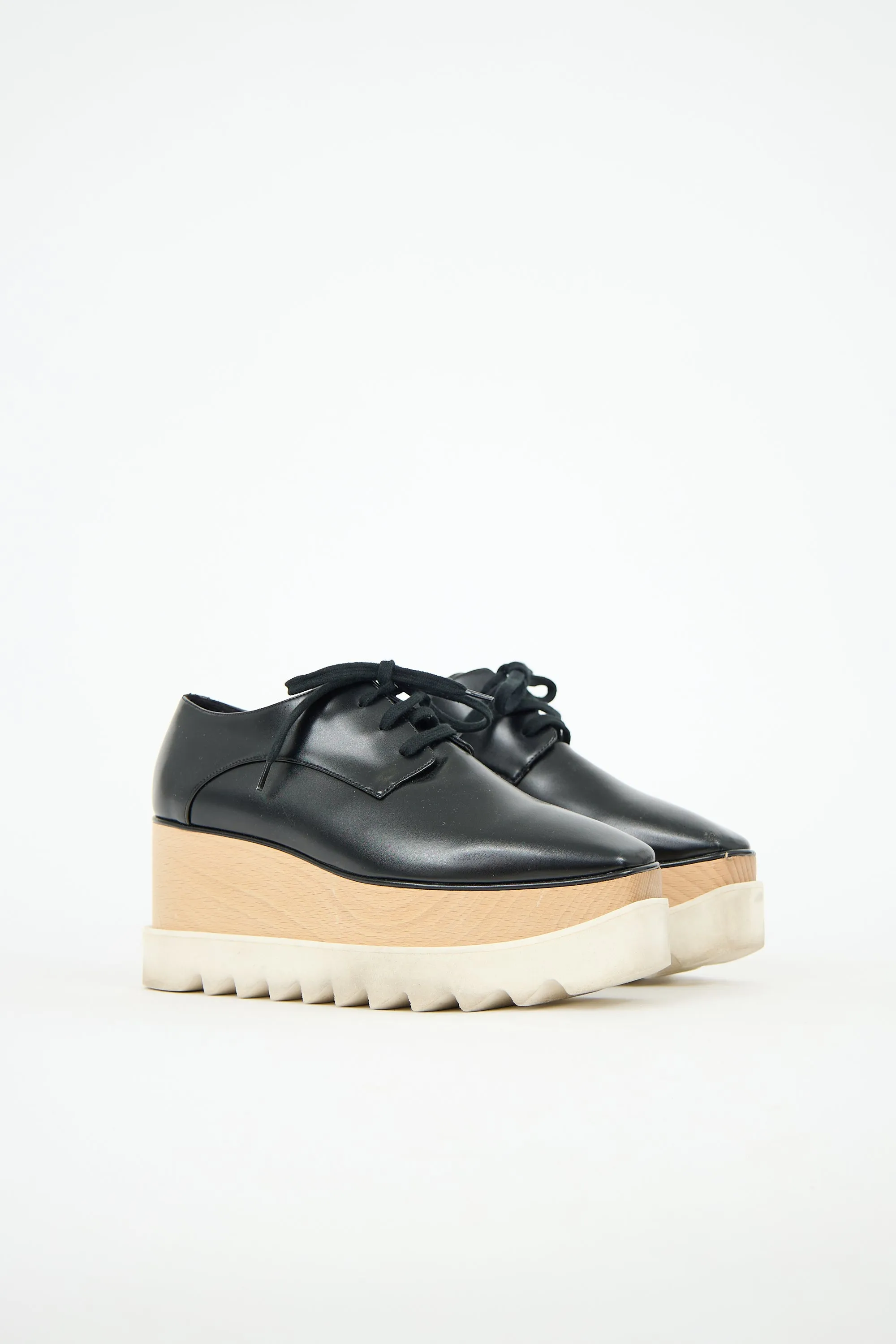 Faux Leather Elyse Platform Derby sold by VSP Consignment product image thumbnail 2