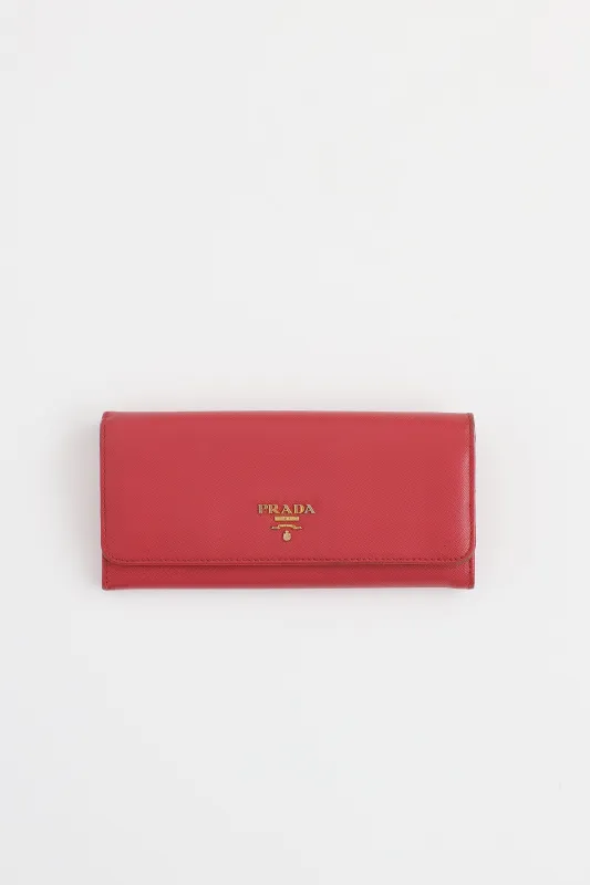 Saffiano Flap Wallet made by Prada