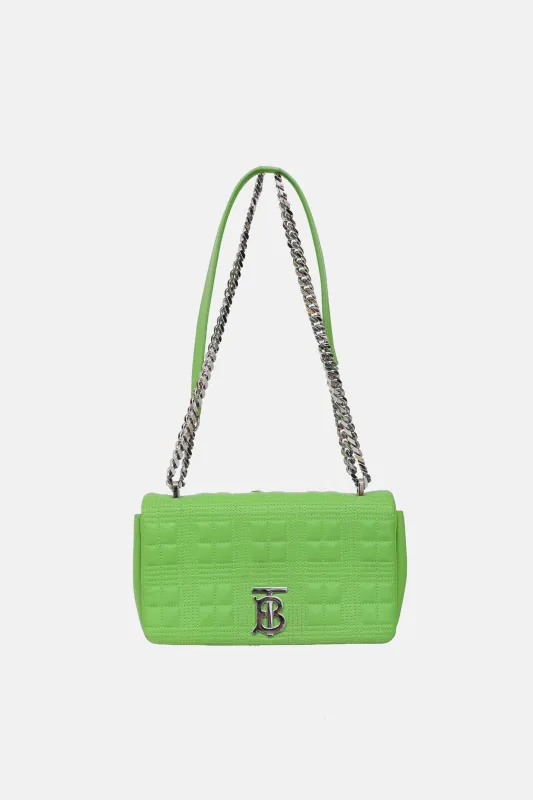 Small Leather Quilted Lola Bag made by Burberry