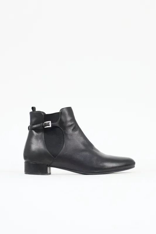 Leather Chelsea Ankle Boot made by Prada