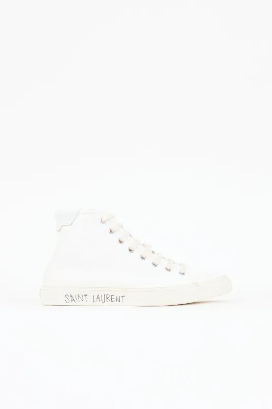 Canvas High Top Malibu Sneaker made by Yves Saint Laurent