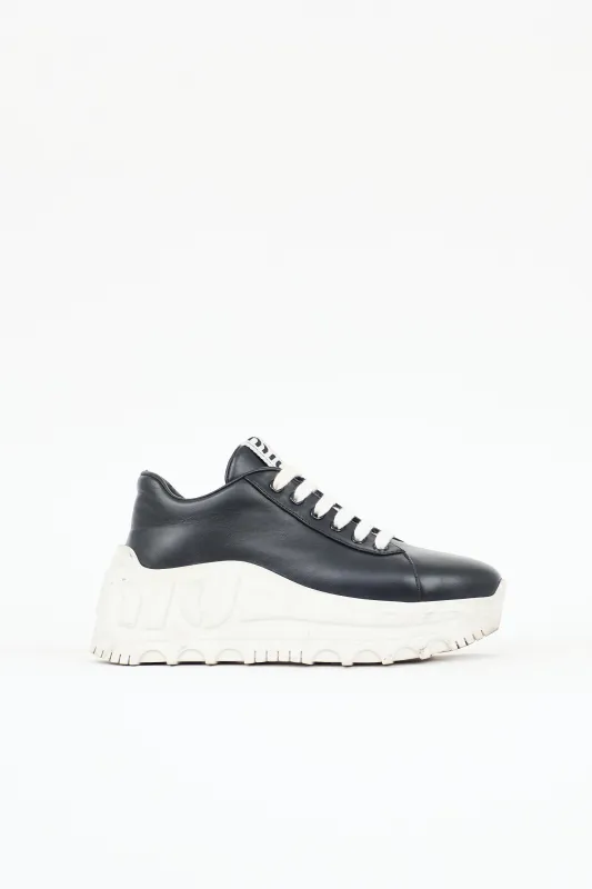 Leather Platform Sneaker sold by VSP Consignment