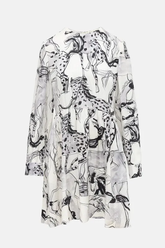 Silk Printed Dress sold by VSP Consignment