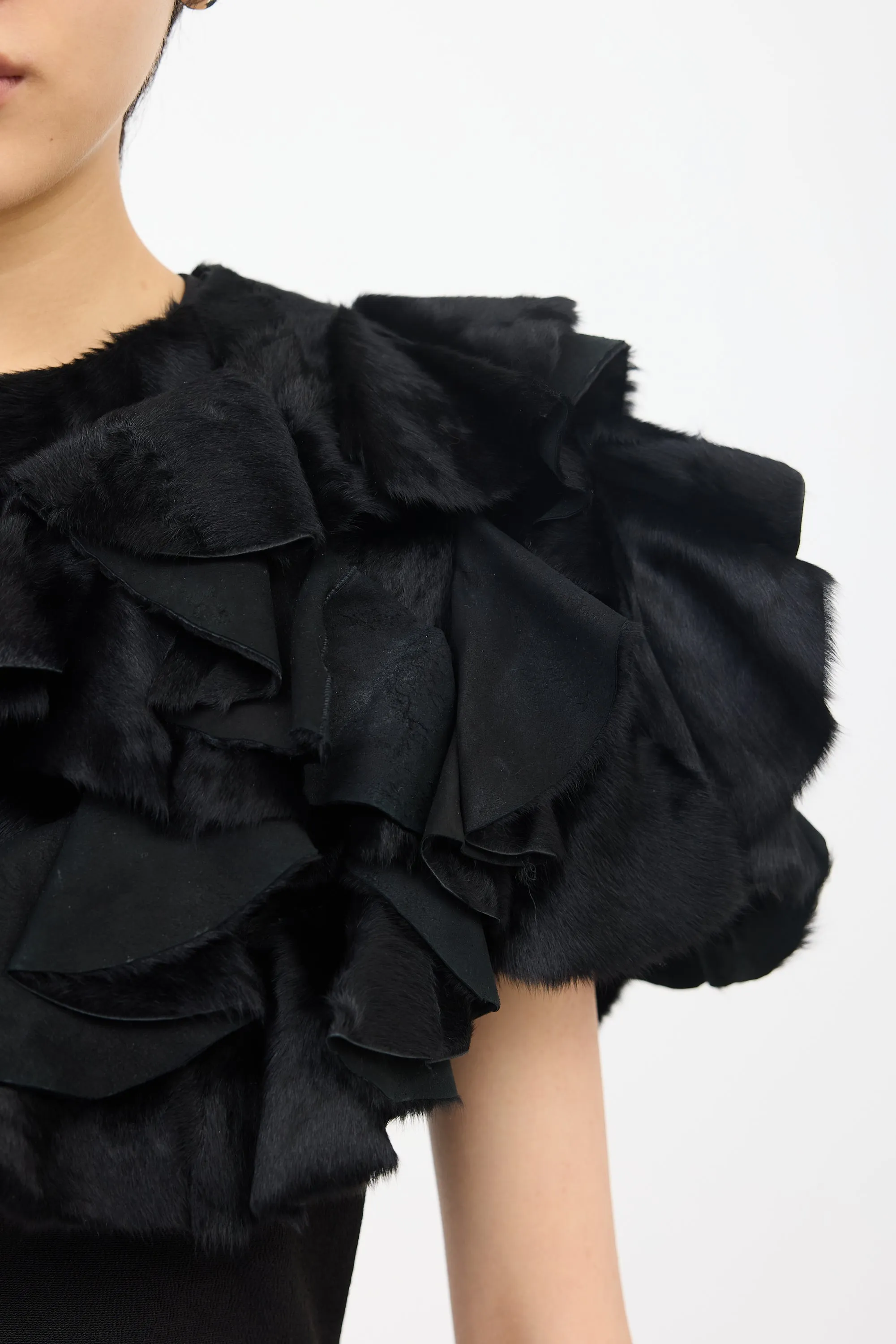 Ruffled Fur Bolero sold by VSP Consignment product image thumbnail 5
