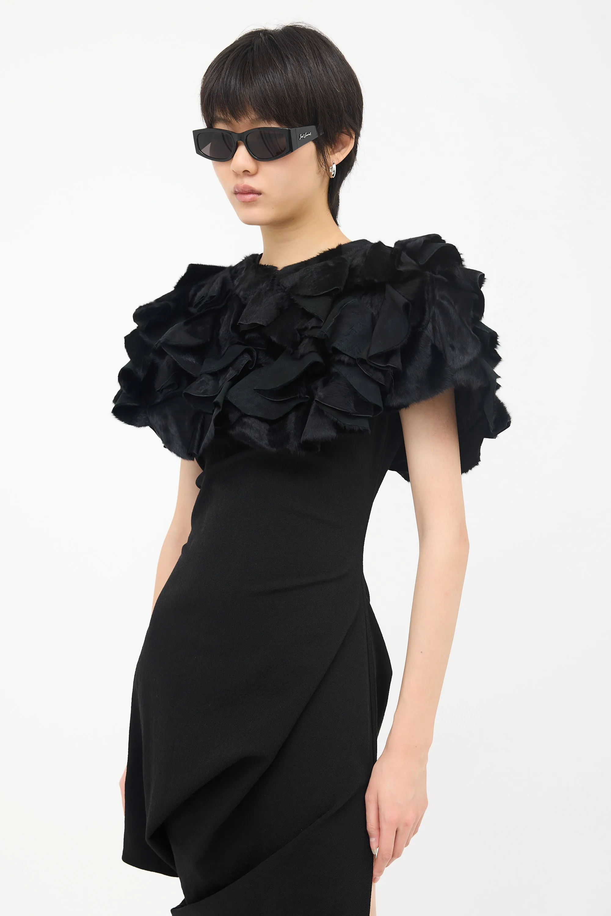 Ruffled Fur Bolero sold by VSP Consignment product image thumbnail 3