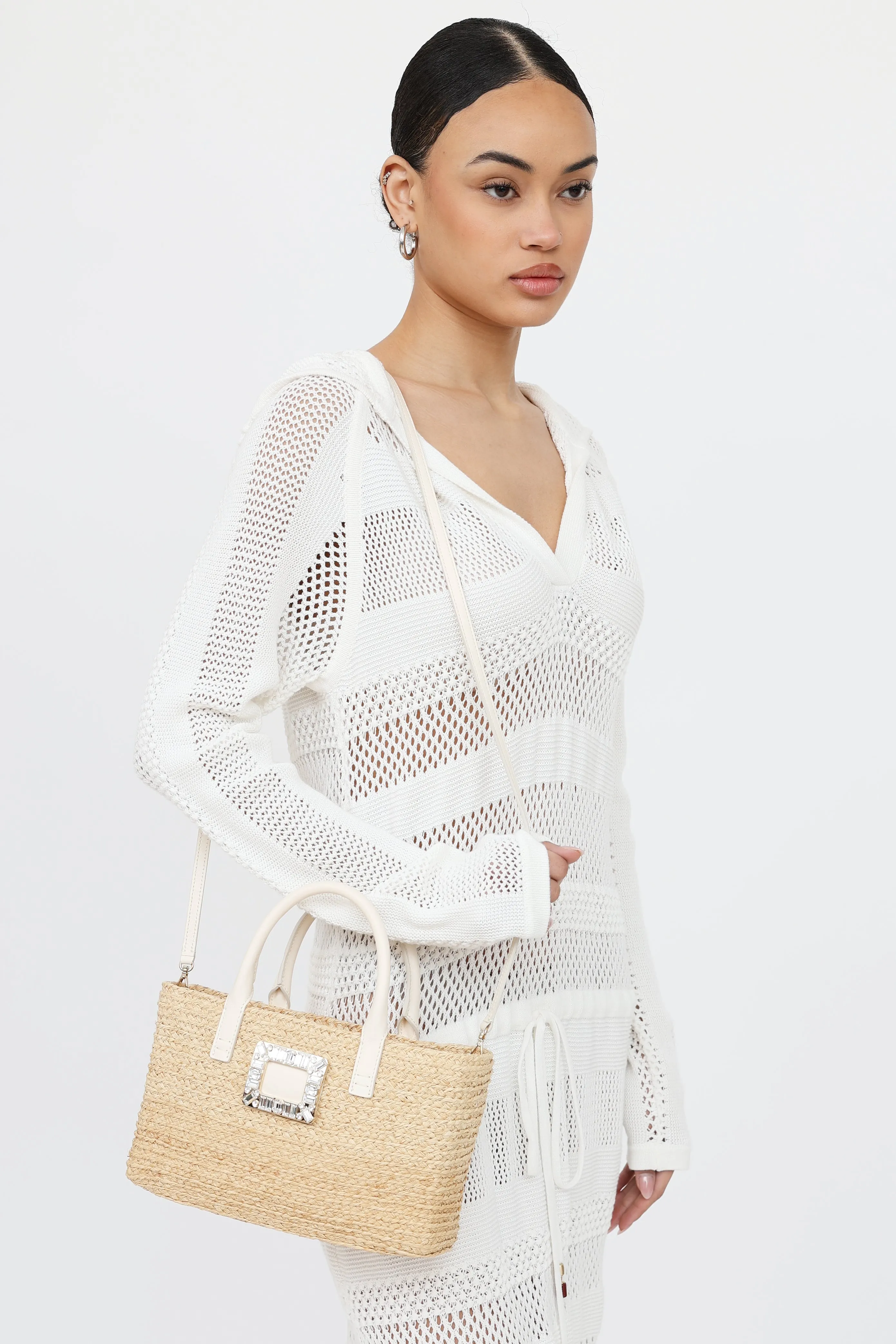 Viv Skate Raffia Bag sold by VSP Consignment product image thumbnail 4