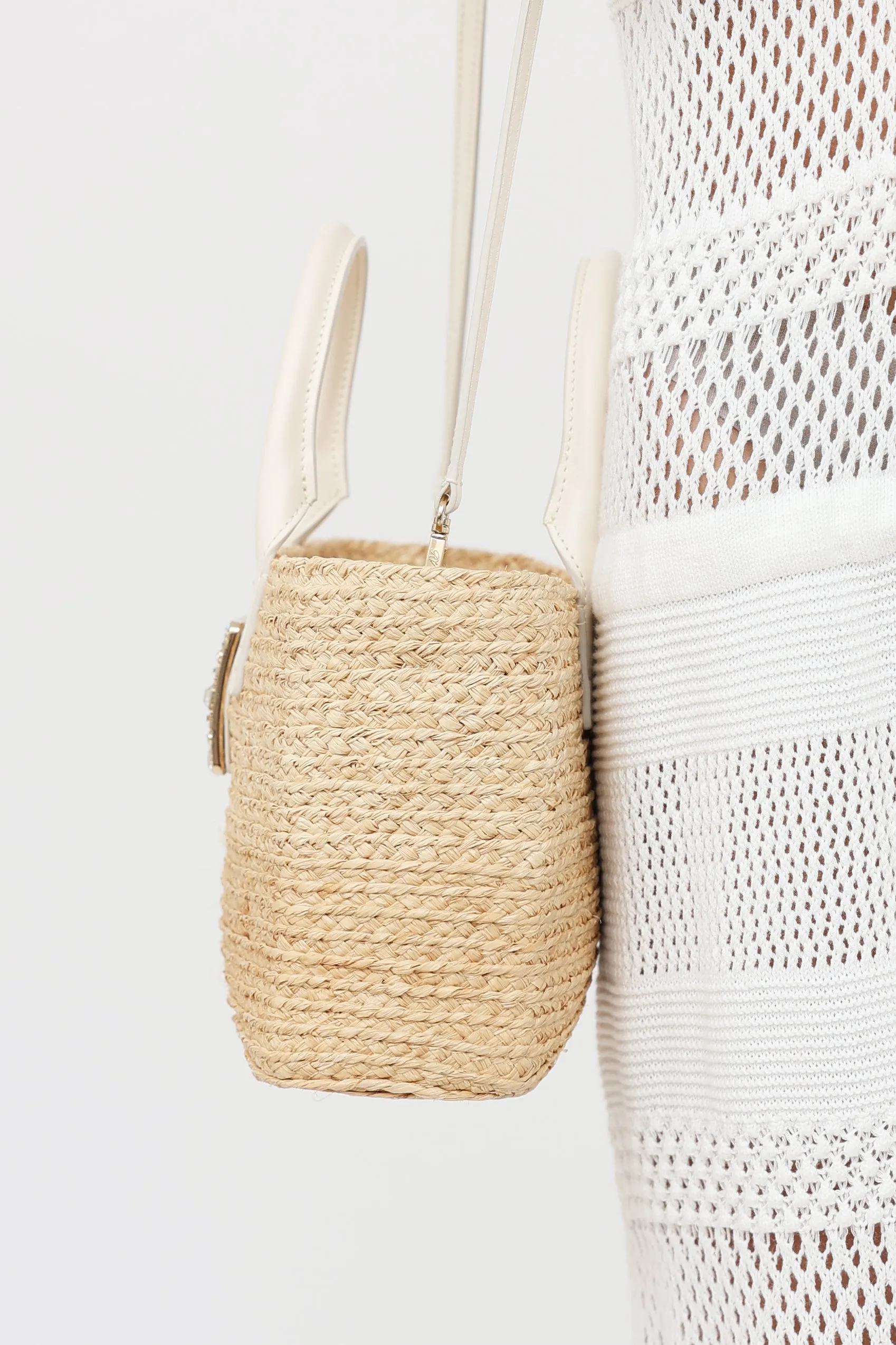 Viv Skate Raffia Bag sold by VSP Consignment product image thumbnail 5