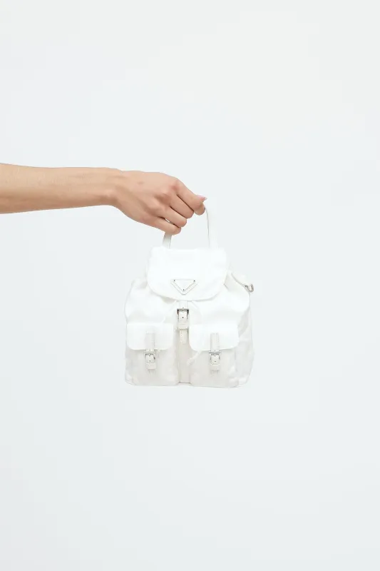 Re-Nylon Mini Vela Chain Backpack sold by VSP Consignment