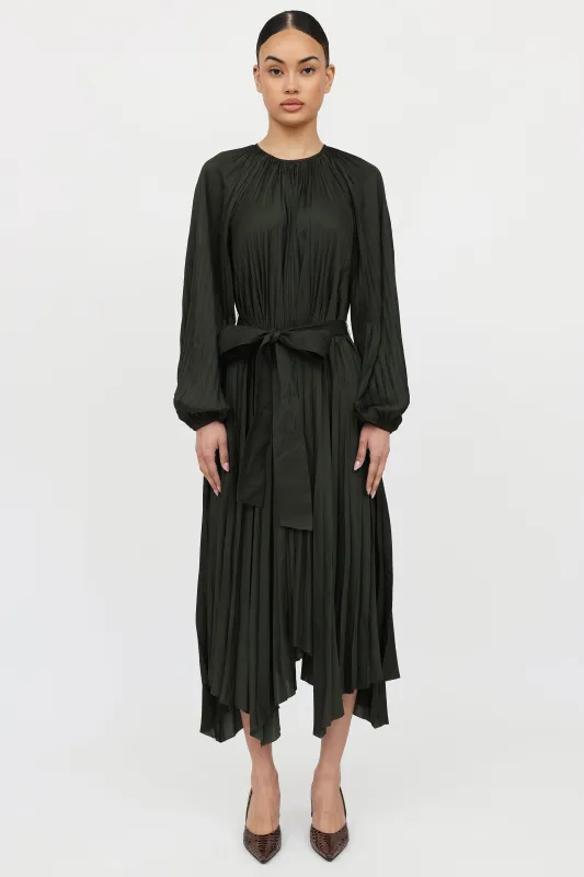 Pleated Yalena Maxi Dress sold by VSP Consignment