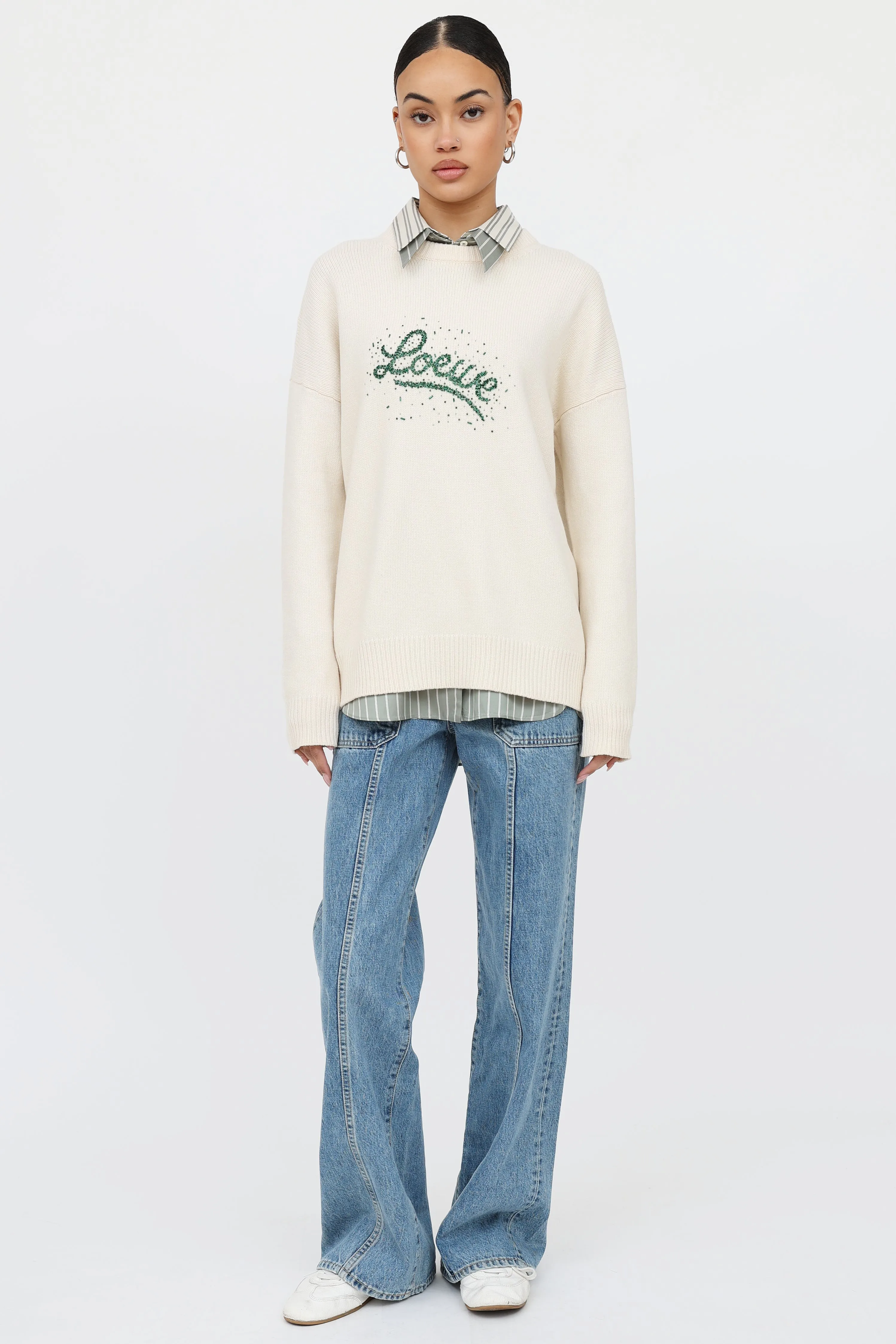 Wool Beaded Logo Sweater sold by VSP Consignment product image thumbnail 5