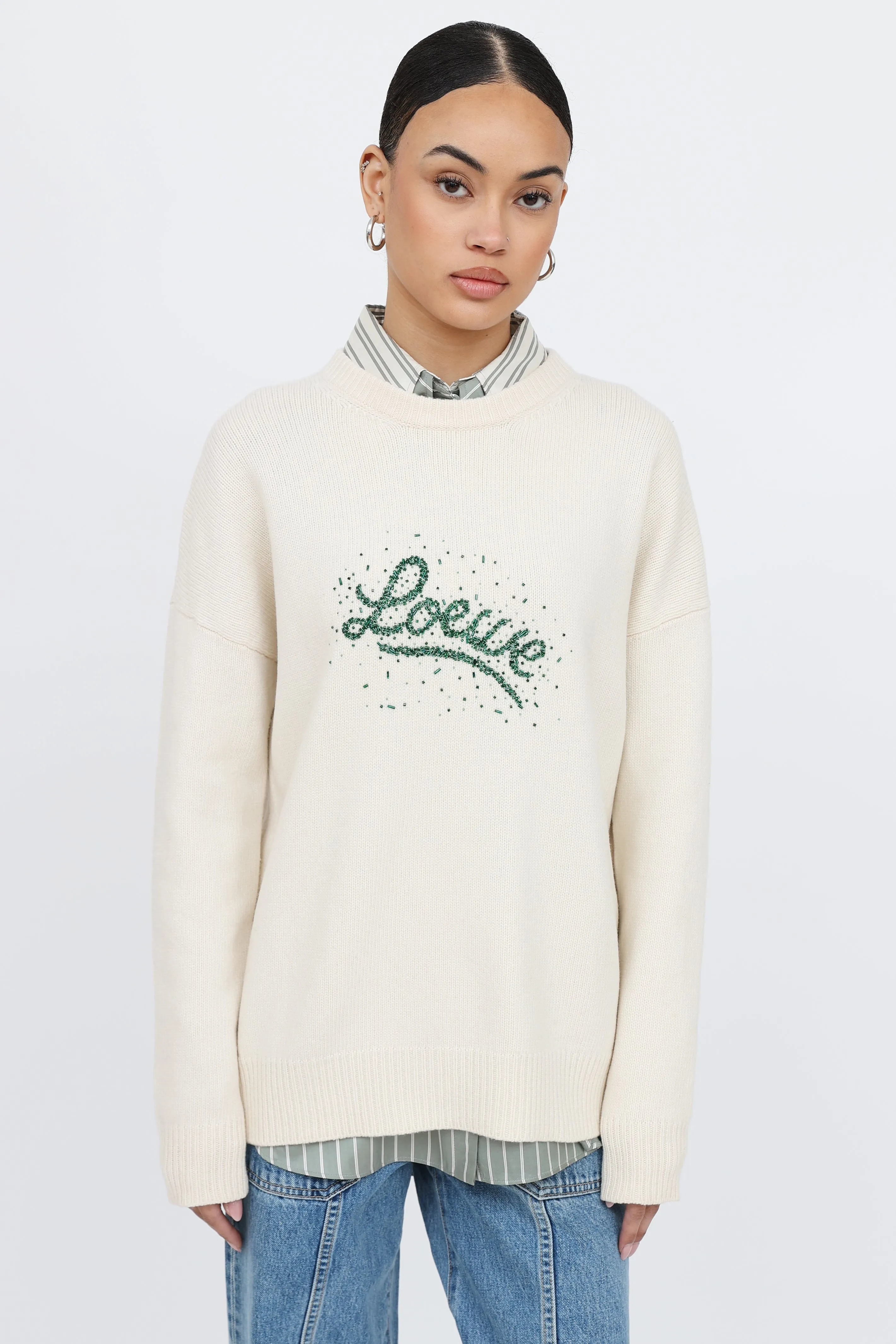Wool Beaded Logo Sweater sold by VSP Consignment product image thumbnail 2