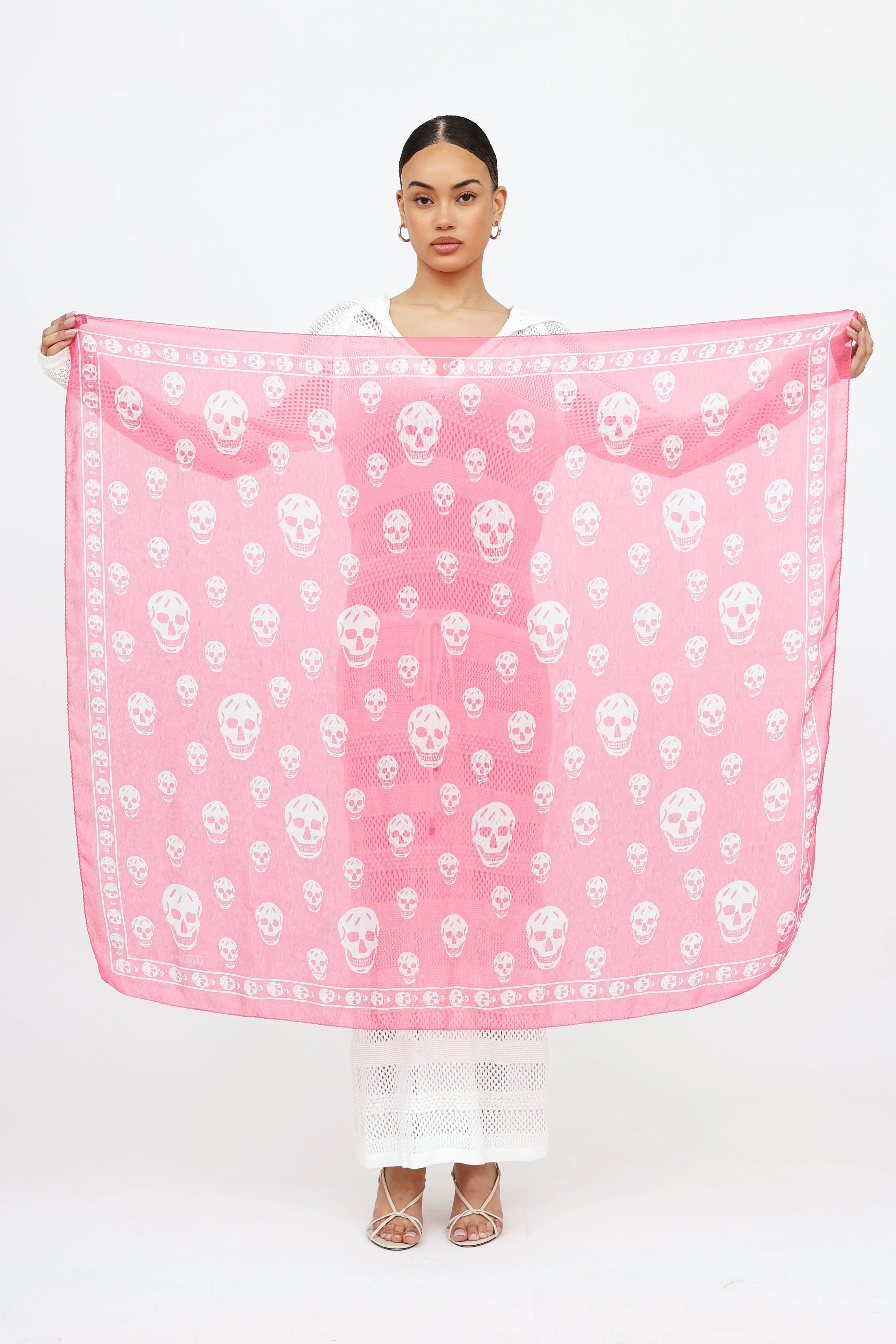 Silk Skull Scarf sold by VSP Consignment